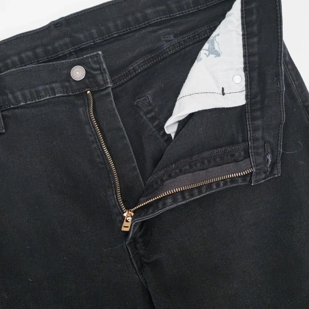 Levi's‎ 511 Slim Fit Mens Black Denim Jeans 40x32 Fits 37x30 Style 04511-5382